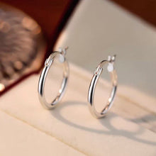 Load image into Gallery viewer, Sterling Silver - Hoop Earrings
