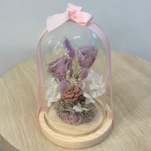 Load image into Gallery viewer, Lavender Glass Flower Domes
