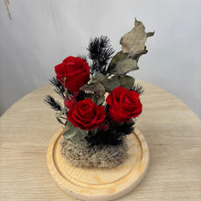 Load image into Gallery viewer, Red Rose &amp; Berry - Flower Glass Dome XL
