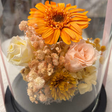 Load image into Gallery viewer, Blush Pink &amp; Orange Flowers Dome wt Seedlight
