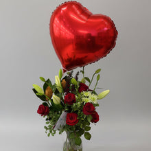 Load image into Gallery viewer, Anniversary Gift Set | Red Roses, Chocolate &amp; Balloon
