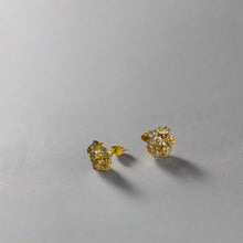 Load image into Gallery viewer, French Style Hydrangea Earrings -Sterling Silver
