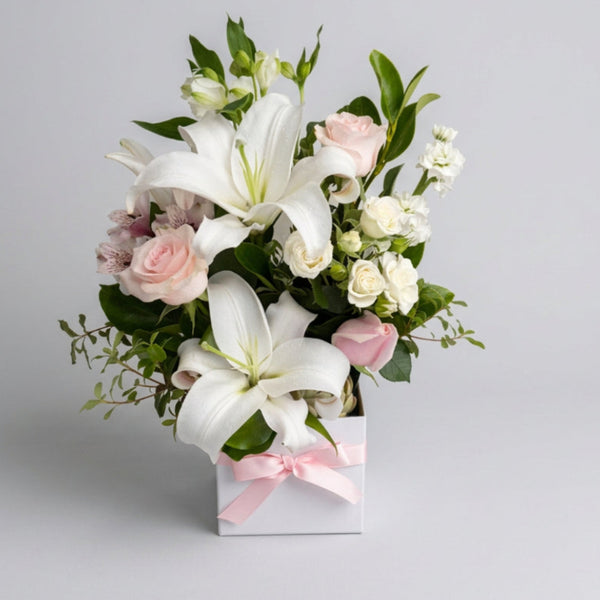 Pastel Posies Box Arrangement