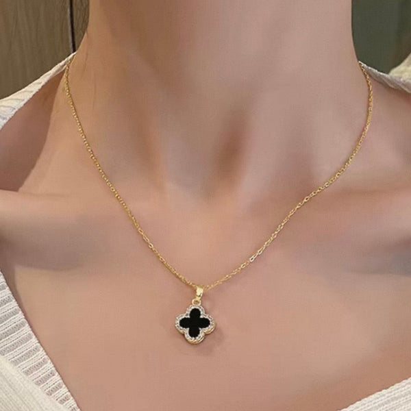 Four Leaf Clover necklaces - Double Sided