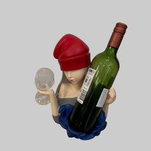 Load image into Gallery viewer, Hat Girl - Wine &amp; Glass Holder
