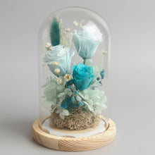 Load image into Gallery viewer, Teal Flower Dome
