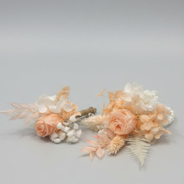Preserved Rose Corsage & Buttonhole Set