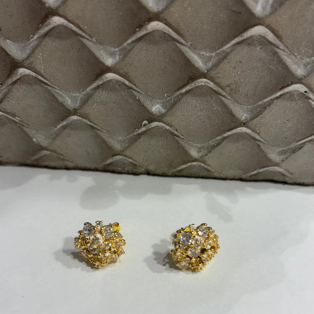 French Style Hydrangea Earrings -Sterling Silver