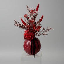 Load image into Gallery viewer, Red &amp; Black  Dried Flower Arrangement

