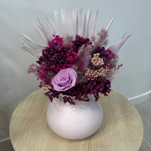 Load image into Gallery viewer, Lilac &amp; Hot Pink Arrangement - Preserved Flowers
