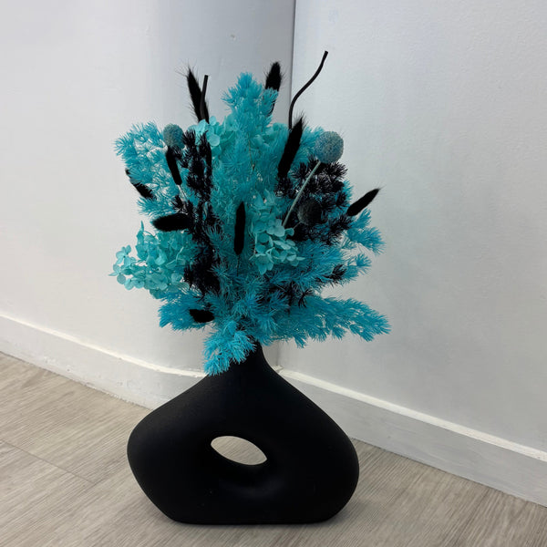Abstract Donut Arrangement - Tiffany Blue