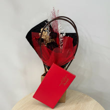 Load image into Gallery viewer, Gift Bag - Micro Bouquet &amp; I ❤️ you Chocolate Bar
