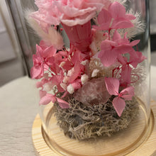 Load image into Gallery viewer, Aphrodite Rose Quartz Dome - Standard &amp; Medium  Flower Domes
