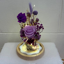 Load image into Gallery viewer, Lilac Garden Flower Dome wt Seedlights
