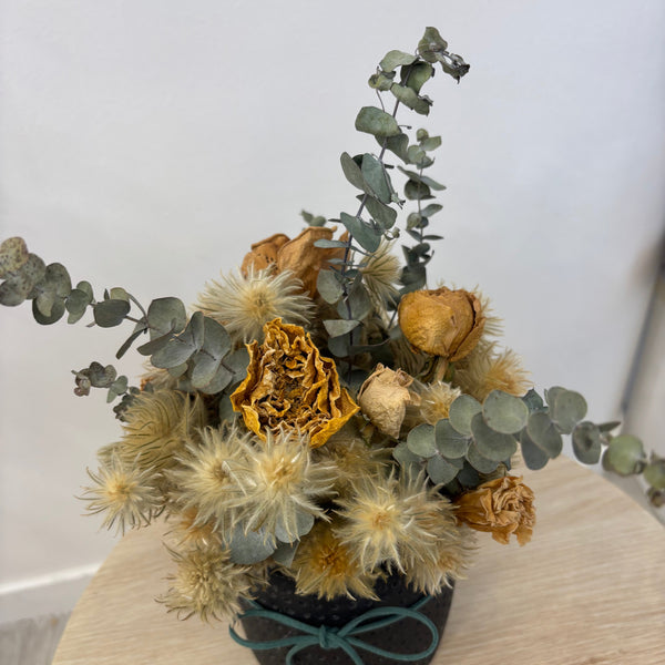 Rustic Black Pot Arrangement