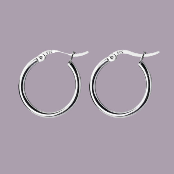 Sterling Silver - Hoop Earrings