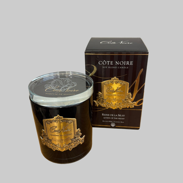 Cote Noire 450g - Dark Vessel with Gold Badge - Queen of the night CGG45055