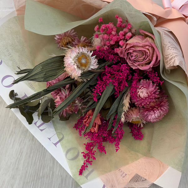 Neon Pink - Dried Bouquet