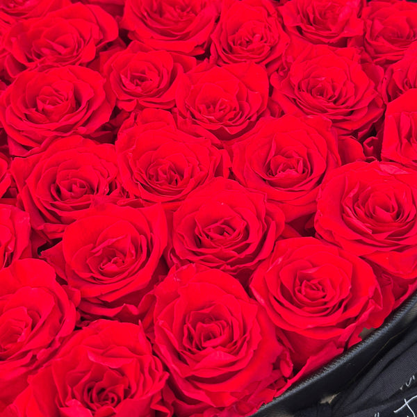 Limited edition - 27 Immortal Roses in Heart box