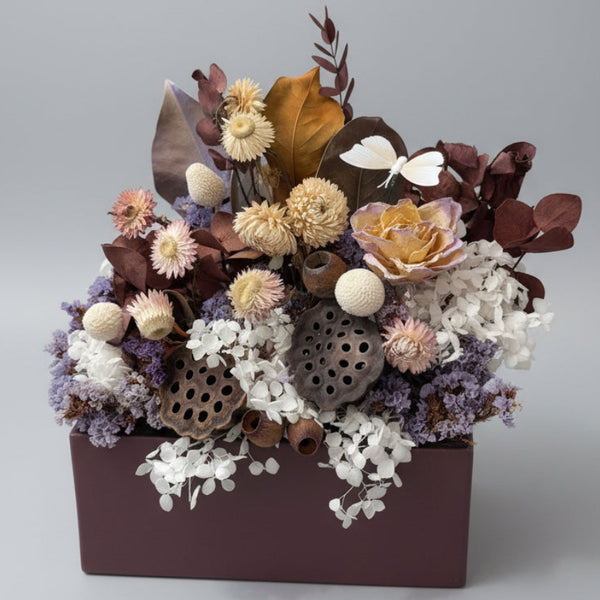 The Dark Plum Pod Arrangement