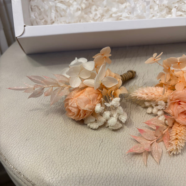 Preserved Rose Corsage & Buttonhole Set