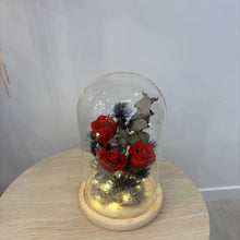 Load image into Gallery viewer, Red Rose &amp; Berry - Flower Glass Dome XL
