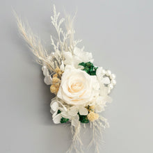 Load image into Gallery viewer, Wrist Corsages Set - Cream/White/Forrest Green
