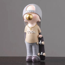 Load image into Gallery viewer, Gold Bubble - Skate Boy
