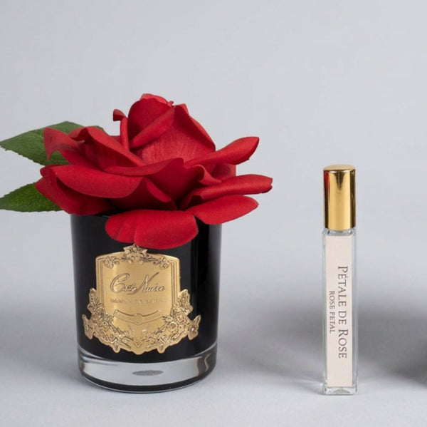 Cote Noire Single Rose-Black-Red-GMRB04