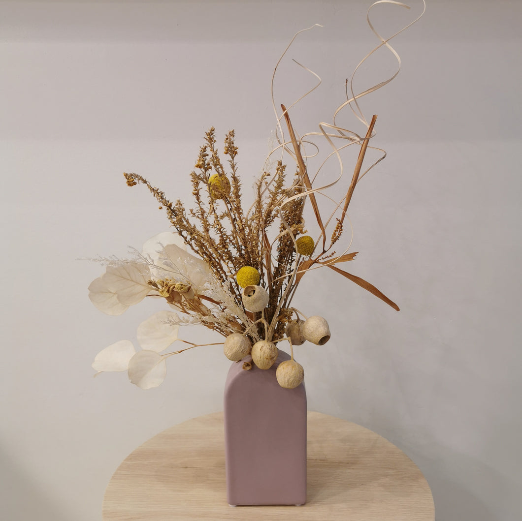 Cream Arrangement in Lilac Vase
