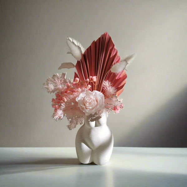 Peachy Pink Arrangement - in Body Vase