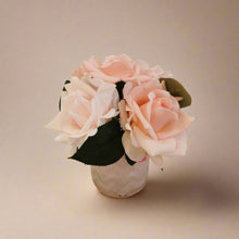 Load image into Gallery viewer, COTE NOIRE - HERRINGBONE FLOWER PINK - PINK ROSES - HCF03
