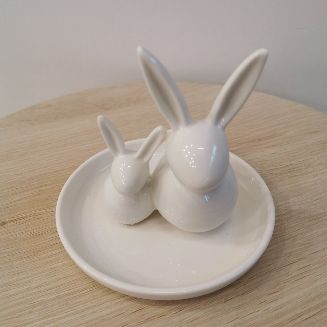 Rabbit Ceramic Jewellery Plate