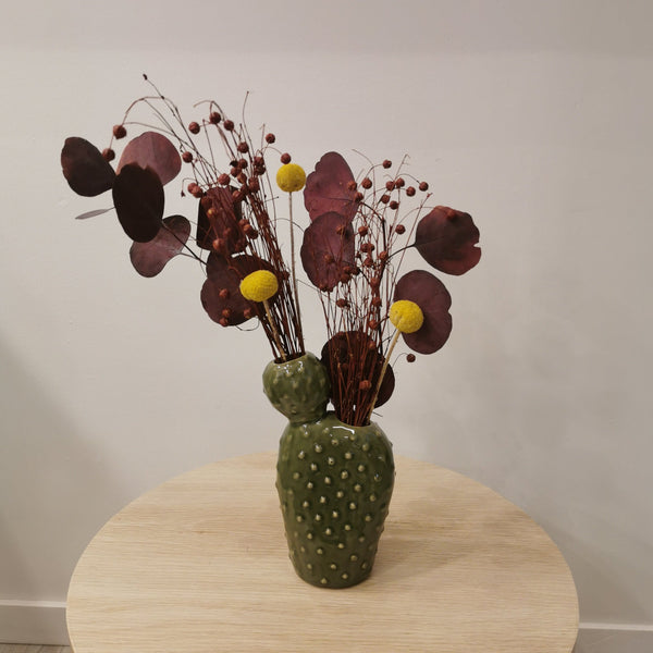 Burgandy Cactus Arrangement