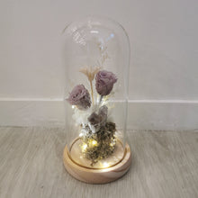 Load image into Gallery viewer, Lavender Quartz Tall Dome - With seed Lights
