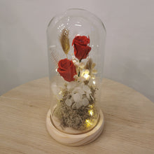 Load image into Gallery viewer, Red Flower Dome with Seed Lights
