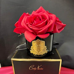 Perfumed Natural Touch 5 Roses - Black - Carmine Red - GMRB64