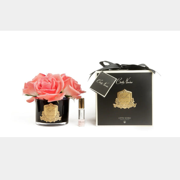 COTE NOIRE PERFUMED NATURAL TOUCH 5 ROSES - BLACK - WHITE PEACH - GMRB65