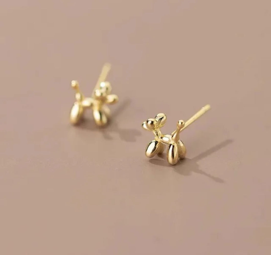 Balloon Dog Micro Earring