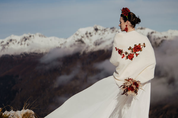 Ruby Wood Bridal Bouquet - Preserved