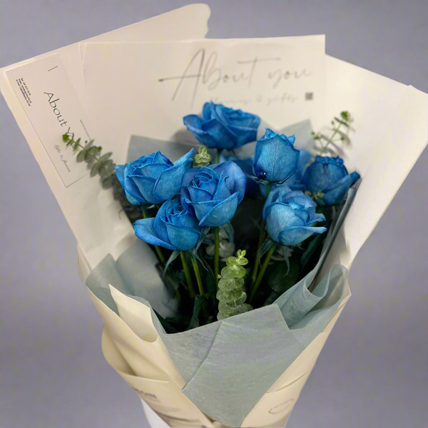 Texture Blue Roses