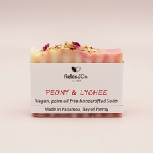 Load image into Gallery viewer, Peony &amp; Lychee Soap - Light Blush Pink Background
