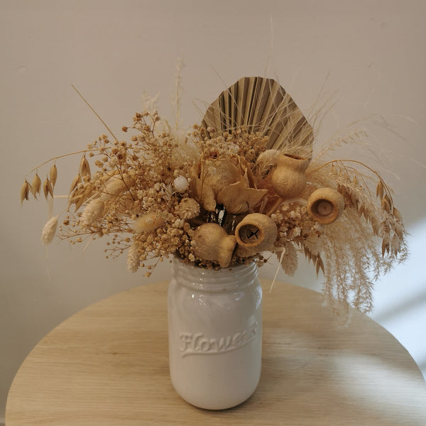 Natural - Jam Jar Arrangement