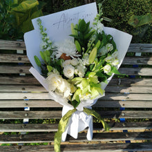 Load image into Gallery viewer, Luxe Cream and Green Bouquet
