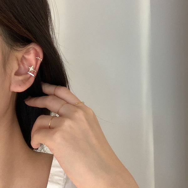 Mini Star Pearl Ear Bone Clip